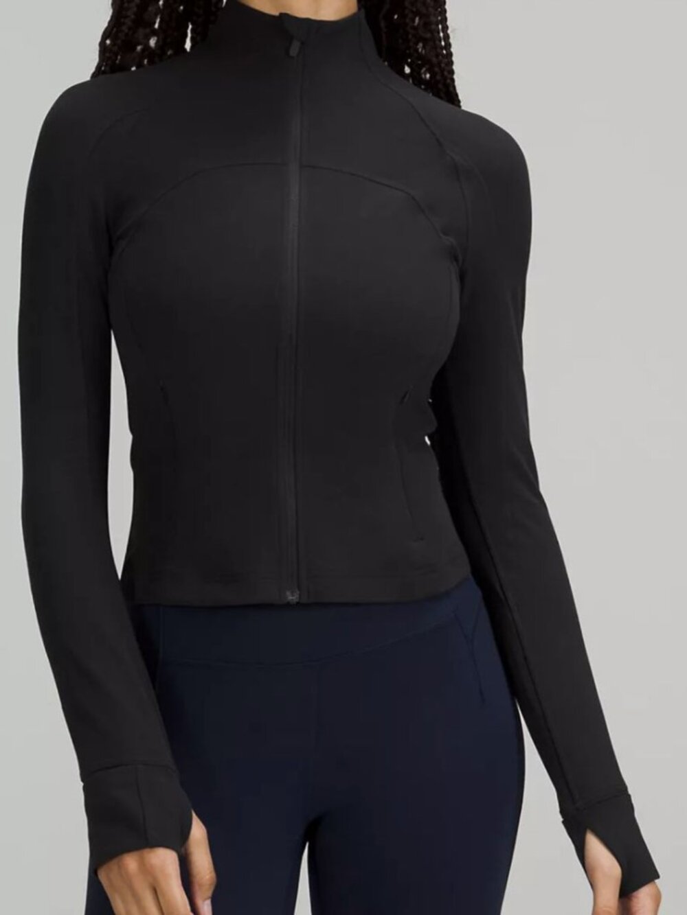 lululemon Define Cropped Jacket Nulu Black Size 2